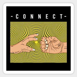 Connect Modern Art Magnet